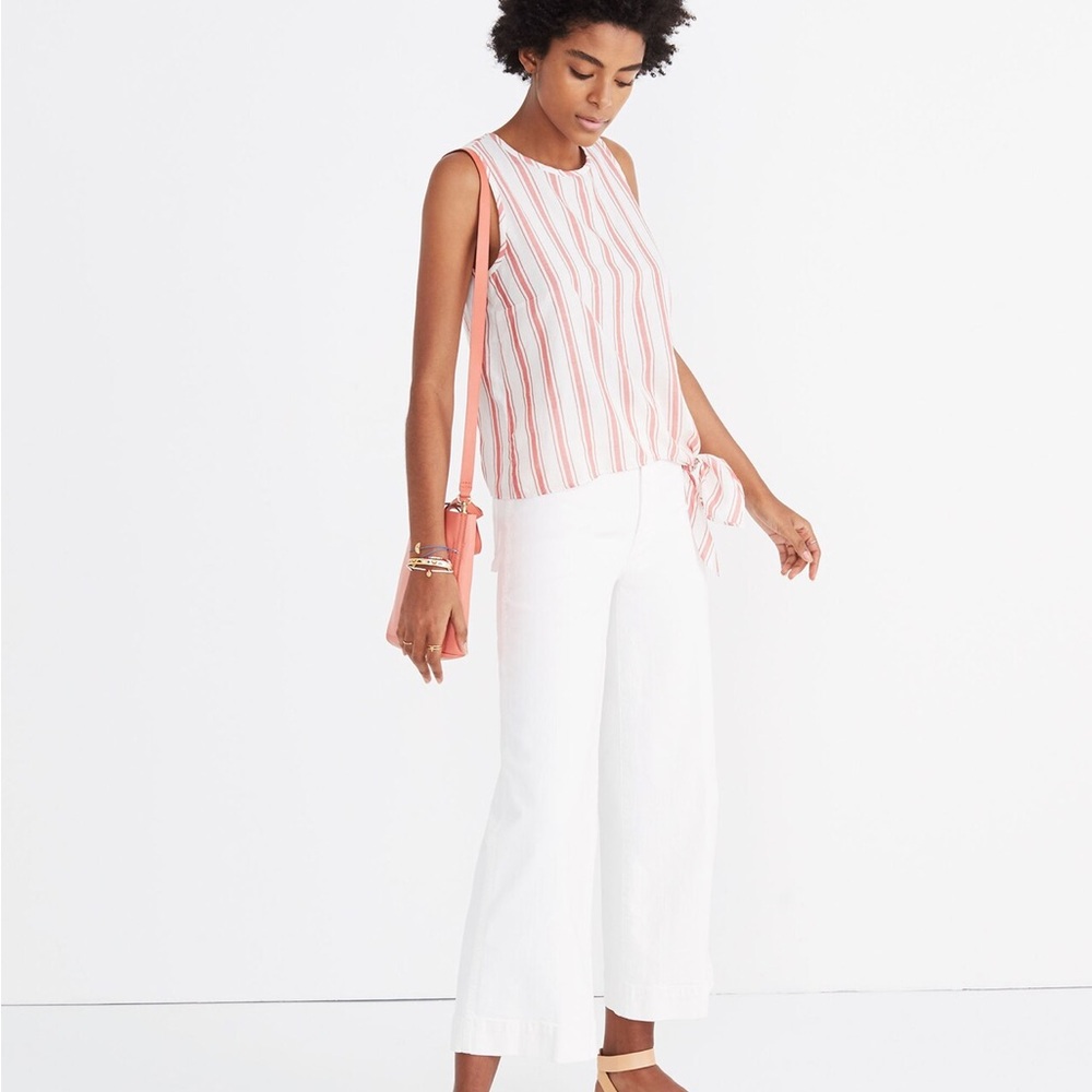 Madewell Tie Front Top